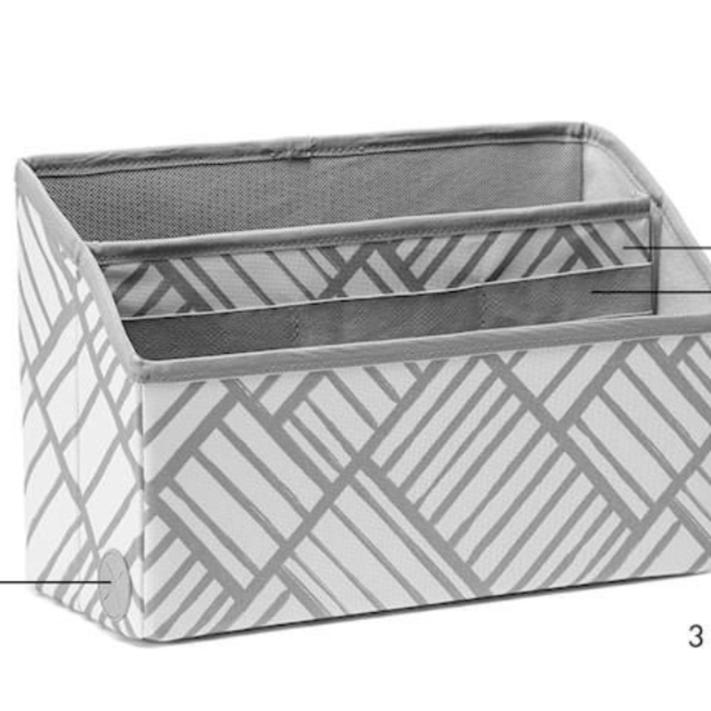 Gray Geometric Storage Organizer
